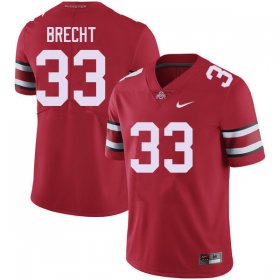 Chase Brecht #33 Ohio State Buckeyes Stylish NCAA Football Jersey - Red Men 62635-634