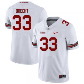 Chase Brecht #33 Ohio State Buckeyes Authentic High School Football Jersey - White Men 74964-882