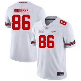 Bryson Rodgers #86 Ohio State Buckeyes Authentic High School Football Jersey - White Men 76525-446