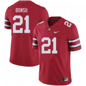 Jayden Bonsu #21 Ohio State Buckeyes Stylish High School Football Jersey - Red Men 85371-832