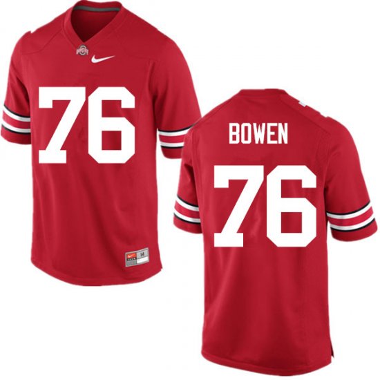 Branden Bowen #76 Ohio State Buckeyes University Embroidery Official Football Jersey -Red Men 32239-511