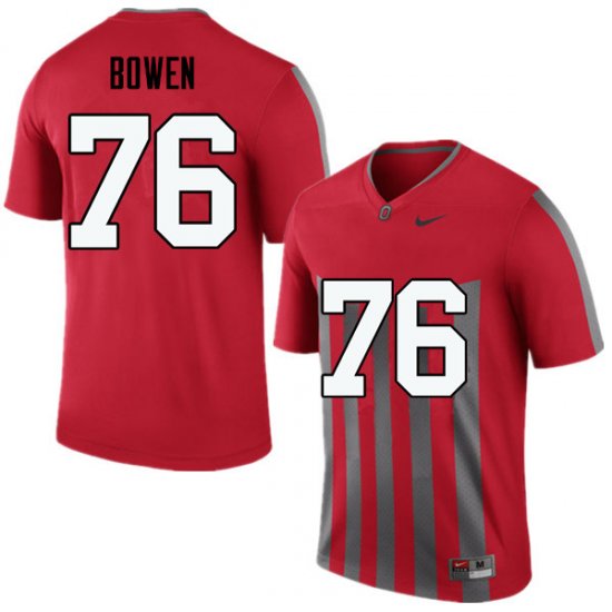 Branden Bowen #76 Ohio State Buckeyes University Embroidery Official Football Jersey -Throwback Men 26614-117