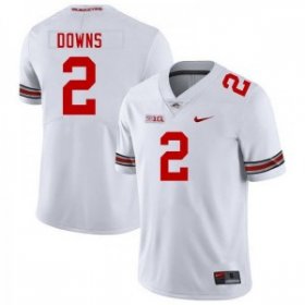 Caleb Downs #2 Ohio State Buckeyes Stylish College Football Jersey - White Men 35368-717