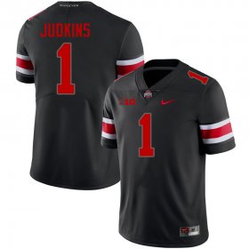 Quinshon Judkins #1 Ohio State Buckeyes Authentic High School Football Jersey - Black Out Men 93202-335