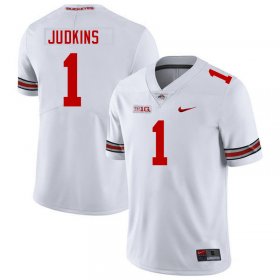 Quinshon Judkins #1 Ohio State Buckeyes Stylish High School Football Jersey - White Men 59490-222