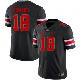 Will Howard #18 Ohio State Buckeyes Authentic NCAA Football Jersey - Black Out Men 50143-939