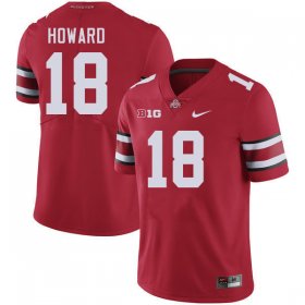 Will Howard #18 Ohio State Buckeyes Authentic College Football Jersey - Red Men 46666-135