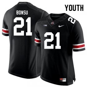 Jayden Bonsu #21 Ohio State Buckeyes Stylish NCAA Football Jersey - Black Youth 53409-561