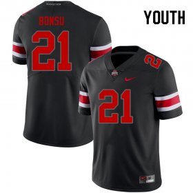 Jayden Bonsu #21 Ohio State Buckeyes Authentic High School Football Jersey - Black Out Youth 95849-247