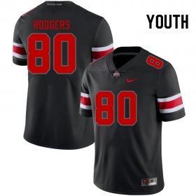 Bryson Rodgers #80 Ohio State Buckeyes Authentic High School Football Jersey - Black Out Youth 17164-448